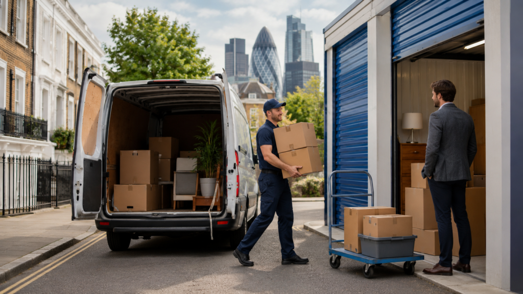 Man and Van London for Storage Moves